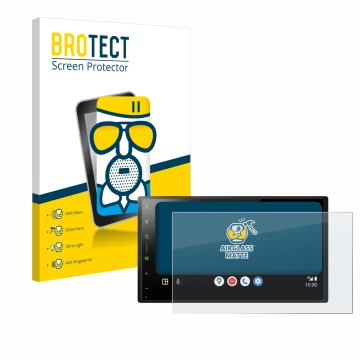 Parte frontale di una confezione del prodotto con il logo del marchio BROTECT. Accanto è raffigurato il dispositivo Pioneer SP