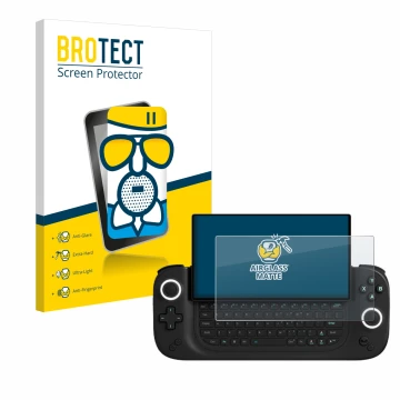 Parte frontale di una confezione del prodotto con il logo del marchio BROTECT. Accanto è raffigurato il dispositivo Antec Core