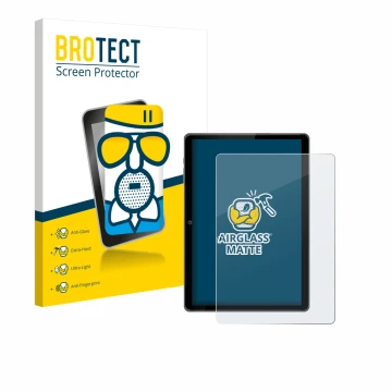 Parte frontale di una confezione del prodotto con il logo del marchio BROTECT. Accanto è raffigurato il dispositivo Awow P11 1