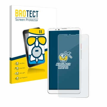 Parte frontale di una confezione del prodotto con il logo del marchio BROTECT. Accanto è raffigurato il dispositivo Bigme Hibr