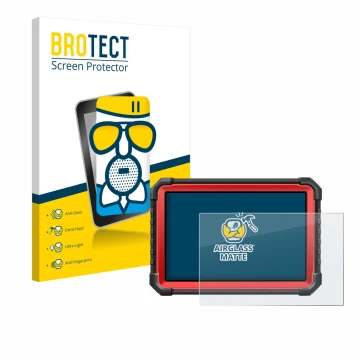 Parte frontale di una confezione del prodotto con il logo del marchio BROTECT. Accanto è raffigurato il dispositivo Launch X-4