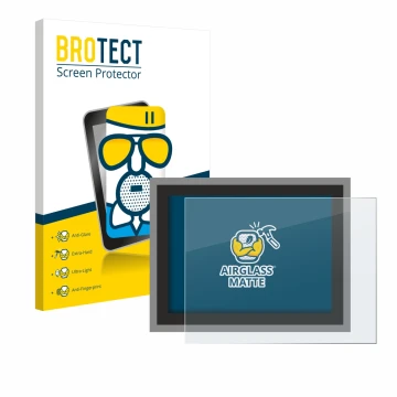 Parte frontale di una confezione del prodotto con il logo del marchio BROTECT. Accanto è raffigurato il dispositivo Megger MFT