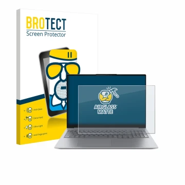 Parte frontale di una confezione del prodotto con il logo del marchio BROTECT. Accanto è raffigurato il dispositivo Lenovo Thi