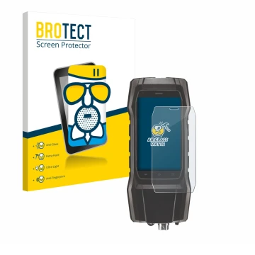 Parte frontale di una confezione del prodotto con il logo del marchio BROTECT. Accanto è raffigurato il dispositivo Testo 300 