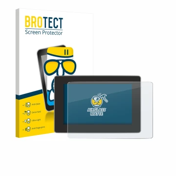 Parte frontale di una confezione del prodotto con il logo del marchio BROTECT. Accanto è raffigurato il dispositivo Tesla Mode