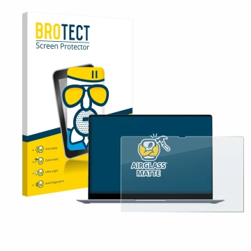 Parte frontale di una confezione del prodotto con il logo del marchio BROTECT. Accanto è raffigurato il dispositivo Samsung Ga