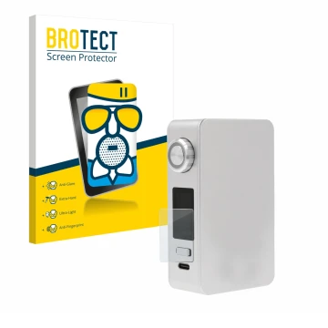 Parte frontale di una confezione del prodotto con il logo del marchio BROTECT. Accanto è raffigurato il dispositivo Lost Vape 