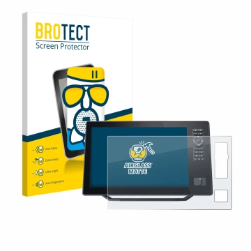 Parte frontale di una confezione del prodotto con il logo del marchio BROTECT. Accanto è raffigurato il dispositivo Humminbird