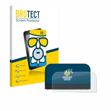 Parte frontale di una confezione del prodotto con il logo del marchio BROTECT. Accanto è raffigurato il dispositivo Nintendo S