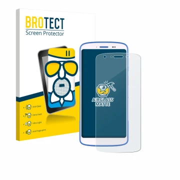 Parte frontale di una confezione del prodotto con il logo del marchio BROTECT. Accanto è raffigurato il dispositivo Zebra HC 2