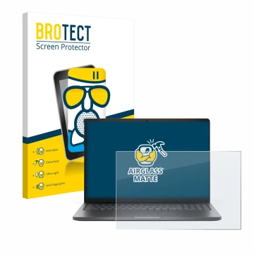 Parte frontale di una confezione del prodotto con il logo del marchio BROTECT. Accanto è raffigurato il dispositivo Dell Pro 1