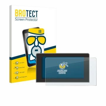 Parte frontale di una confezione del prodotto con il logo del marchio BROTECT. Accanto è raffigurato il dispositivo Volkswagen