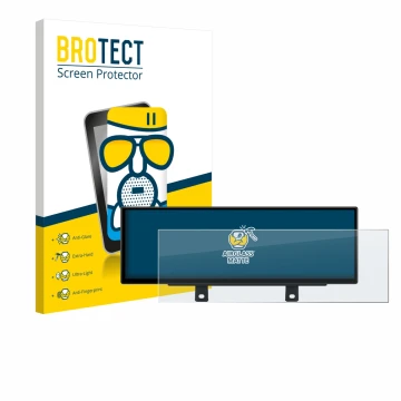 Parte frontale di una confezione del prodotto con il logo del marchio BROTECT. Accanto è raffigurato il dispositivo Xtrons QLB