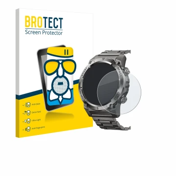 Parte frontale di una confezione del prodotto con il logo del marchio BROTECT. Accanto è raffigurato il dispositivo Naixues 55