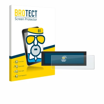 Parte frontale di una confezione del prodotto con il logo del marchio BROTECT. Accanto è raffigurato il dispositivo EcoFlow DE