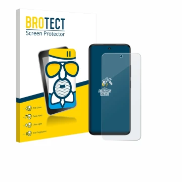 Parte frontale di una confezione del prodotto con il logo del marchio BROTECT. Accanto è raffigurato il dispositivo TCL 60 5G 