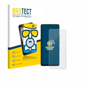 Parte frontale di una confezione del prodotto con il logo del marchio BROTECT. Accanto è raffigurato il dispositivo TCL 60 Nxt