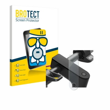 Parte frontale di una confezione del prodotto con il logo del marchio BROTECT. Accanto è raffigurato il dispositivo Xiaomi Ele