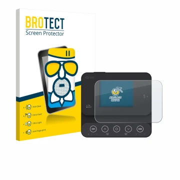 Parte frontale di una confezione del prodotto con il logo del marchio BROTECT. Accanto è raffigurato il dispositivo ISDT K2Zip