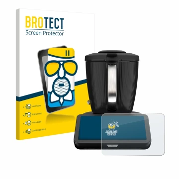 Parte frontale di una confezione del prodotto con il logo del marchio BROTECT. Accanto è raffigurato il dispositivo Vorwerk Bi