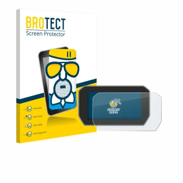 Parte frontale di una confezione del prodotto con il logo del marchio BROTECT. Accanto è raffigurato il dispositivo Ducati V4 