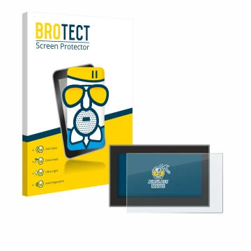 Parte frontale di una confezione del prodotto con il logo del marchio BROTECT. Accanto è raffigurato il dispositivo Headrush F