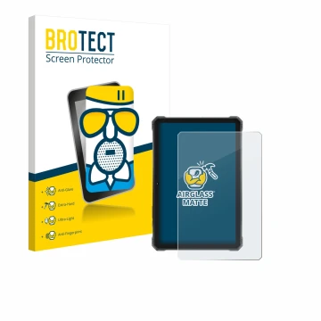 Parte frontale di una confezione del prodotto con il logo del marchio BROTECT. Accanto è raffigurato il dispositivo Hotwav R9 