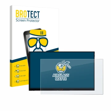 Parte frontale di una confezione del prodotto con il logo del marchio BROTECT. Accanto è raffigurato il dispositivo Verbatim P