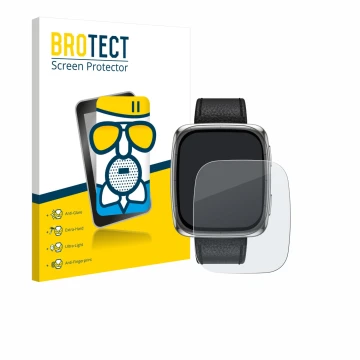 Parte frontale di una confezione del prodotto con il logo del marchio BROTECT. Accanto è raffigurato il dispositivo Amazfit Ac