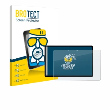 Parte frontale di una confezione del prodotto con il logo del marchio BROTECT. Accanto è raffigurato il dispositivo Oppo Pad S