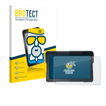 Parte frontale di una confezione del prodotto con il logo del marchio BROTECT. Accanto è raffigurato il dispositivo Lamtto RC1