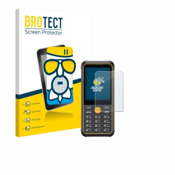Parte frontale di una confezione del prodotto con il logo del marchio BROTECT. Accanto è raffigurato il dispositivo Ulefone Ar