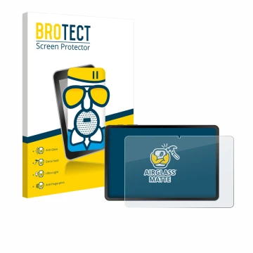 Parte frontale di una confezione del prodotto con il logo del marchio BROTECT. Accanto è raffigurato il dispositivo Doogee Tab