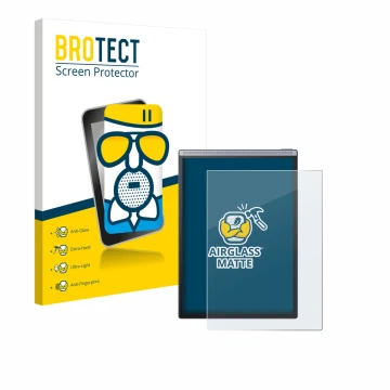 Parte frontale di una confezione del prodotto con il logo del marchio BROTECT. Accanto è raffigurato il dispositivo iflytek Ai