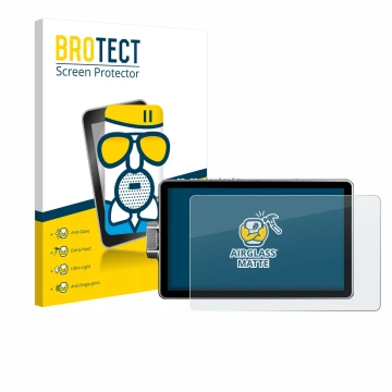 Parte frontale di una confezione del prodotto con il logo del marchio BROTECT. Accanto è raffigurato il dispositivo Viltrox DC