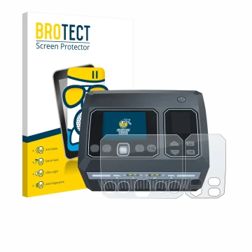 Parte frontale di una confezione del prodotto con il logo del marchio BROTECT. Accanto è raffigurato il dispositivo SkyRc D750