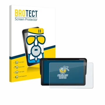 Parte frontale di una confezione del prodotto con il logo del marchio BROTECT. Accanto è raffigurato il dispositivo Carpuride 