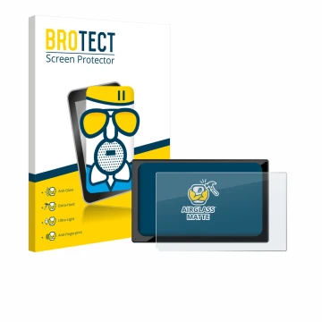 Parte frontale di una confezione del prodotto con il logo del marchio BROTECT. Accanto è raffigurato il dispositivo Carpuride 