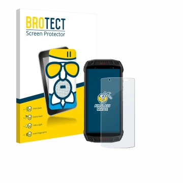 Parte frontale di una confezione del prodotto con il logo del marchio BROTECT. Accanto è raffigurato il dispositivo Ulefone Ar