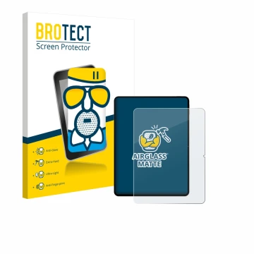 Parte frontale di una confezione del prodotto con il logo del marchio BROTECT. Accanto è raffigurato il dispositivo Teclast Ar