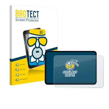 Parte frontale di una confezione del prodotto con il logo del marchio BROTECT. Accanto è raffigurato il dispositivo Teclast T6