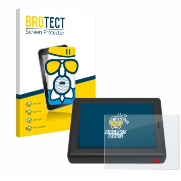 Parte frontale di una confezione del prodotto con il logo del marchio BROTECT. Accanto è raffigurato il dispositivo XC Tracer 