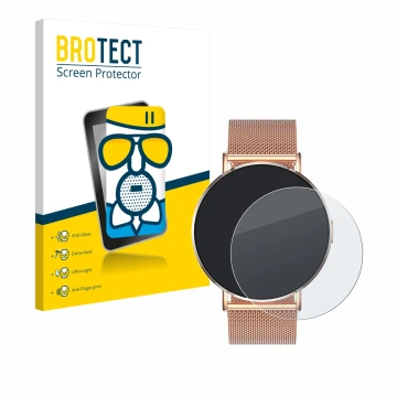 Parte frontale di una confezione del prodotto con il logo del marchio BROTECT. Accanto è raffigurato il dispositivo Levowatch 
