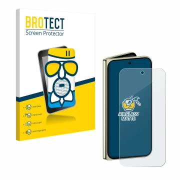 Parte frontale di una confezione del prodotto con il logo del marchio BROTECT. Accanto è raffigurato il dispositivo Google Pix