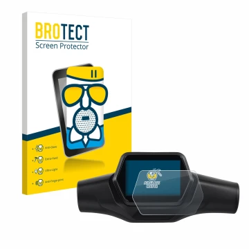 Parte frontale di una confezione del prodotto con il logo del marchio BROTECT. Accanto è raffigurato il dispositivo Segway Nin