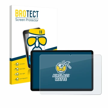 Parte frontale di una confezione del prodotto con il logo del marchio BROTECT. Accanto è raffigurato il dispositivo Samsung Ga