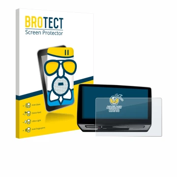 Parte frontale di una confezione del prodotto con il logo del marchio BROTECT. Accanto è raffigurato il dispositivo Cupra Leon