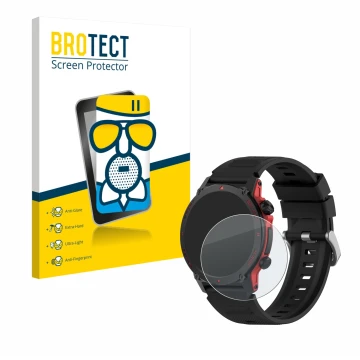 Parte frontale di una confezione del prodotto con il logo del marchio BROTECT. Accanto è raffigurato il dispositivo Popglory S