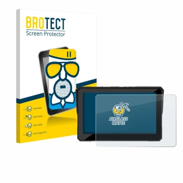 Parte frontale di una confezione del prodotto con il logo del marchio BROTECT. Accanto è raffigurato il dispositivo Carpuride 