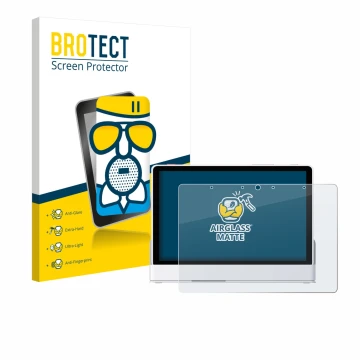 Parte frontale di una confezione del prodotto con il logo del marchio BROTECT. Accanto è raffigurato il dispositivo eufy Smart